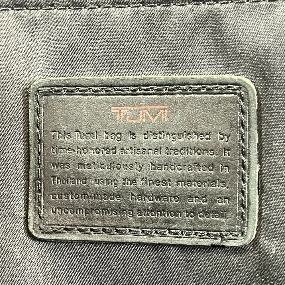 TUMI Alpha Nylon Canvas Durable Backpack Black 26179DH